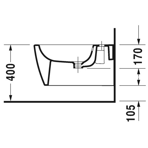 EEMAR - Bidet suspendu ME by Starck
