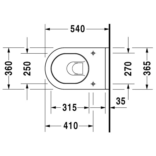 EEMAR - Cuvette suspendue Starck 3