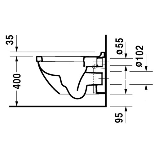 EEMAR - Cuvette suspendue Starck 3