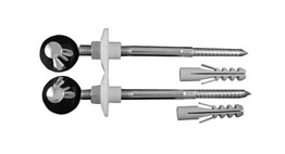 Fixations pour bidet et cuvette suspendus