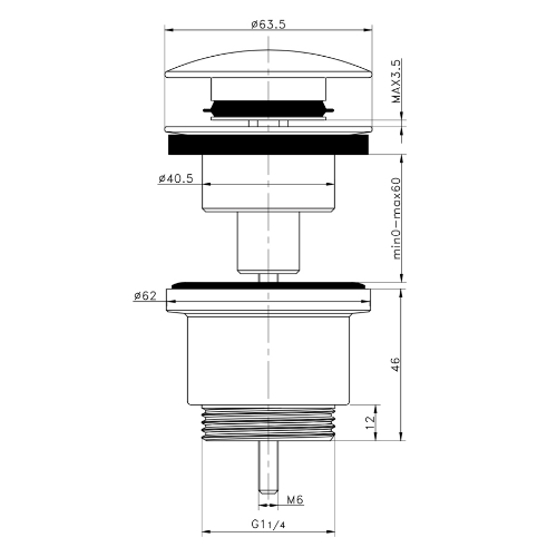 EEMAR - Siphon Clic Clac Semi Automatique