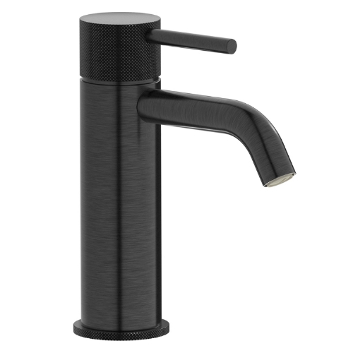 EEMAR-Mitigeur de lavabo Trama chrome noir brossé