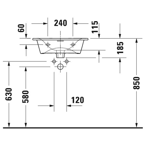 EEMAR - Lave-mains pour meuble VIU