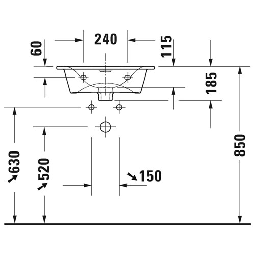 EEMAR - Lave-mains pour meuble VIU